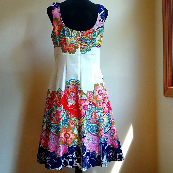 Nine West Floral Dress Size 6 - Picture 3 of 10